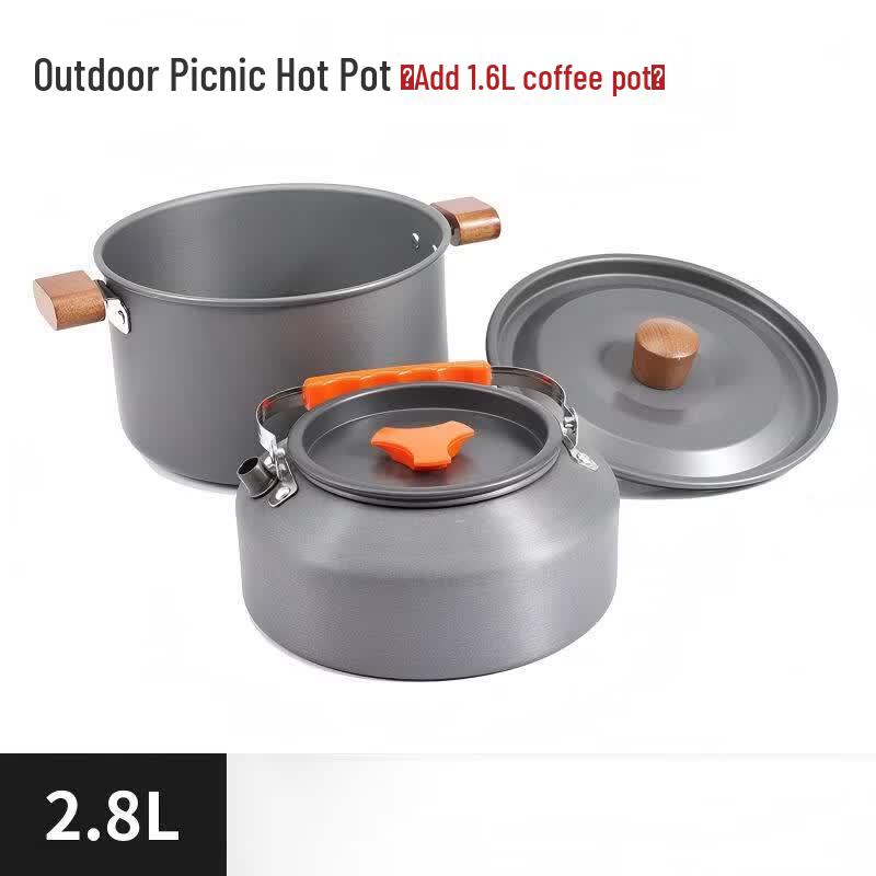 Gongziyu Ultralight Camping Hot Pot Cookware Set