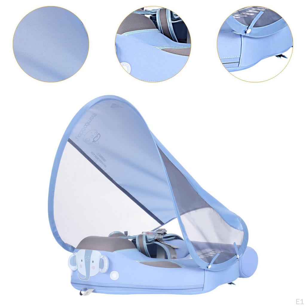 Baby Swim Float Non Inflatable Kids Swimming Ring Infant Pool Blue