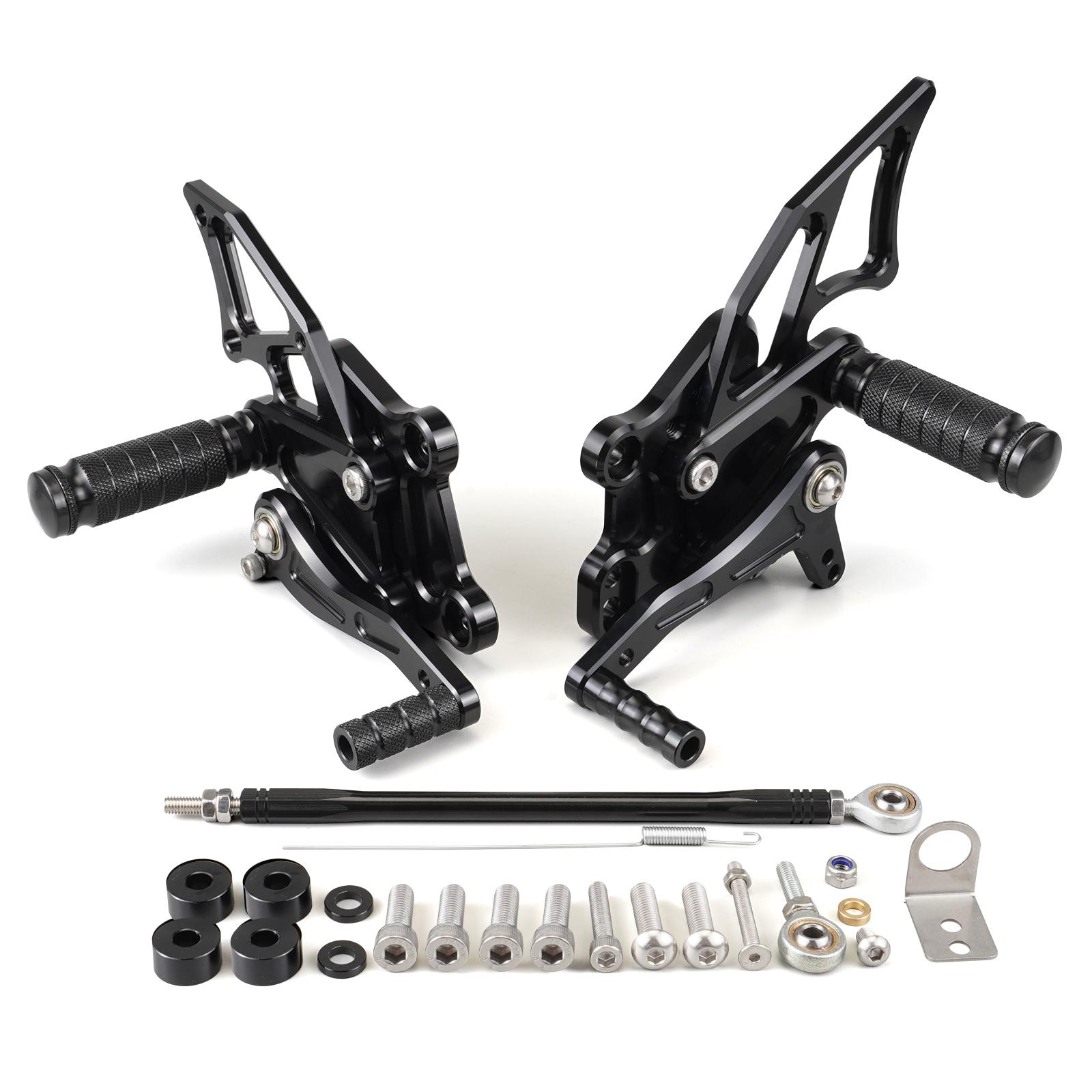 Racing Adjustable Rearsets Footrest Footpegs For Kawasaki Ninja 300 /EX300 EX 300 2013 2014 2015 2016 2017 чёрный