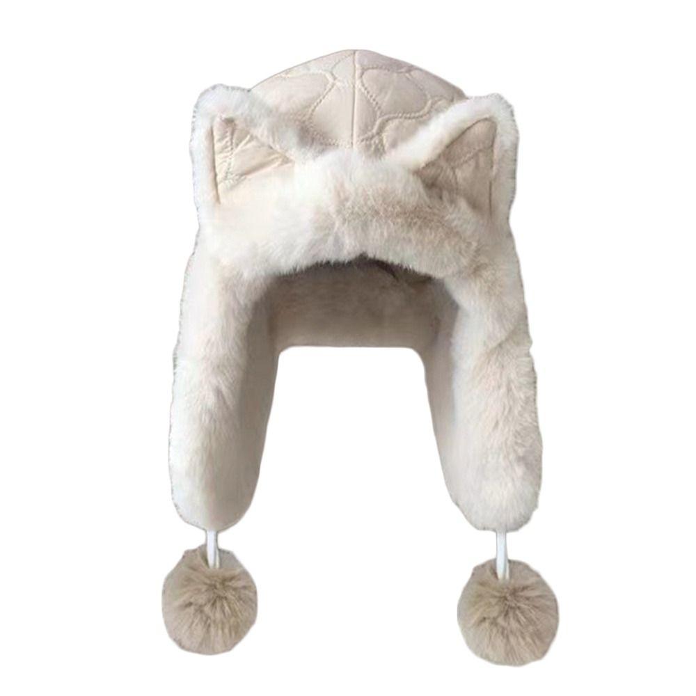 Thick Winter Cap Plush Ushanka Fur Hat Outdoors Earflap Bonnet  for Men Women