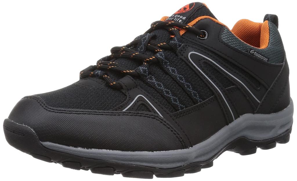 Moonstar SPLT M150 Rain or Waterproof Walking 4E Sizes Size Men's Sneakers, Shine, Shoes, Wide, 24.5-28cm, Black, C, 25.0cm