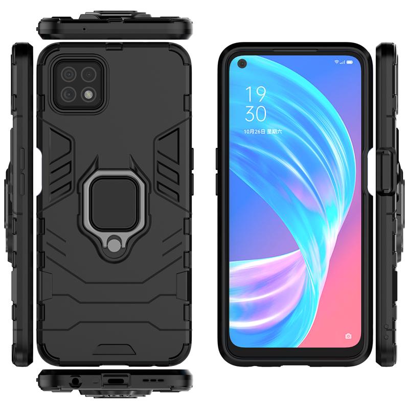 For Oppo A73 5G Case  Armor Magnetic Suction Stand Full Edge Cover For Oppo A73 5G Case For Oppo A73 A54 A74 A94 A95 A96 A76 A36