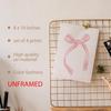 Hxlac Pink Bow Coquette Wall Art Prints Set of 4 Unframed - Pink Preppy Wall Decor, Coquette Preppy Aesthetic Bow Cherry Teen Girl Dorm Room Decor,