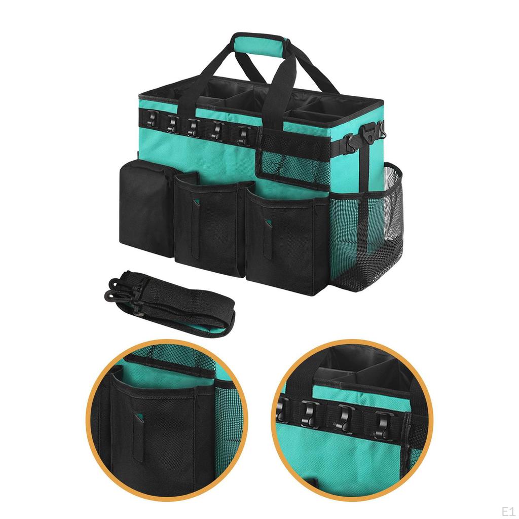 Reinigungs-Organizer Werkzeugtasche Verstellbare Fächer Wasserdichte Werkzeugtasche Haushaltungs-Tragetasche für Zuhause