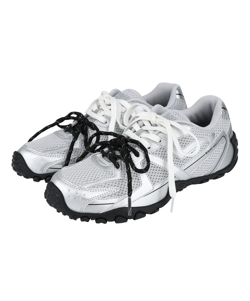 Wacky Willy Kitte Mesh Sneakers Silver