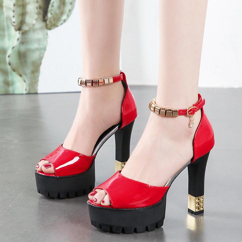 Fashion Women's Sandals Sexy Platform Strip Pole Dance Ladies Shoes Block Heel Vintage 2025 Luxury Daily Summer Casual The Best on Offer