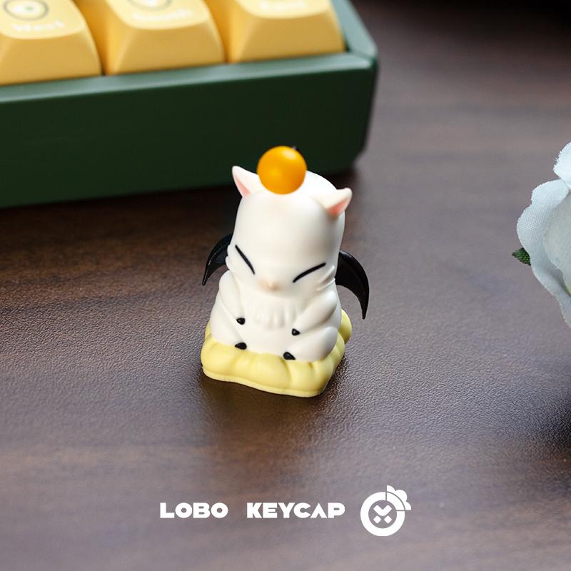 Final Fantasy Moogle  Mechanical Keyboard Can Replace Animation Keycaps Esc Resin Material  Peripheral Gift For Kidss