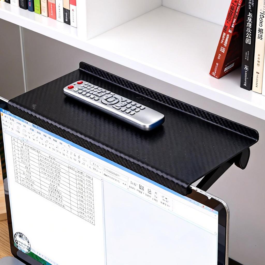 S/L TV Screen Top Shelf Bracket Routers Storage Set-top Box Rack Adjustable Computer Monitor Desktop Display Stand No Perforated