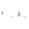 Metal Peg Board Hooks Square Tube Slatwall Display Accessories Hardware Tool for Garage Supermarket