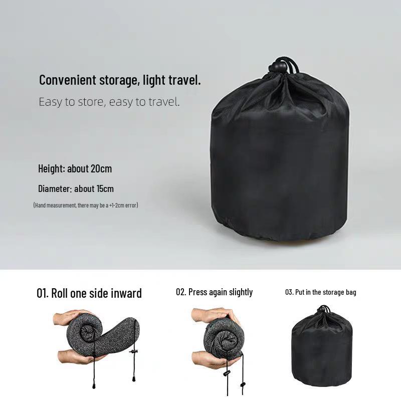 U-förmiges Bluetooth-Nackenkissen mit Stereo-Sound für Reisen und Büro