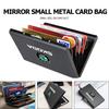 For Skoda RFID Blocking Metal Wallet Clip Credit Card Holder Money Wallets Slim ID Card Case Kamiq Karoq Octavia 2 3 Rapid Scala fsvr64