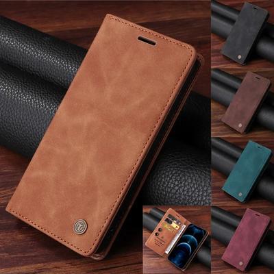 Vintage Luxury Leather Flip Case for Xiaomi Redmi 14C 4G 14 C 14R 5G 13C 12 Redmi13 Wallet Card Slot Book Stand Cover for Redmi14C