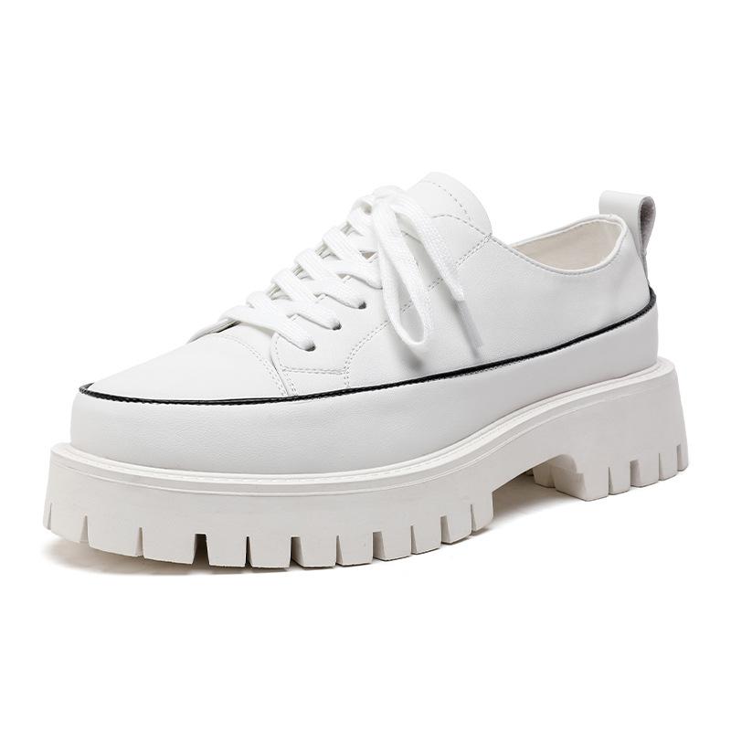 

2025 trendy brand little white shoes men s new stars with the same platform casual board shoes versatile heightening loafers 2131-K 44 білий