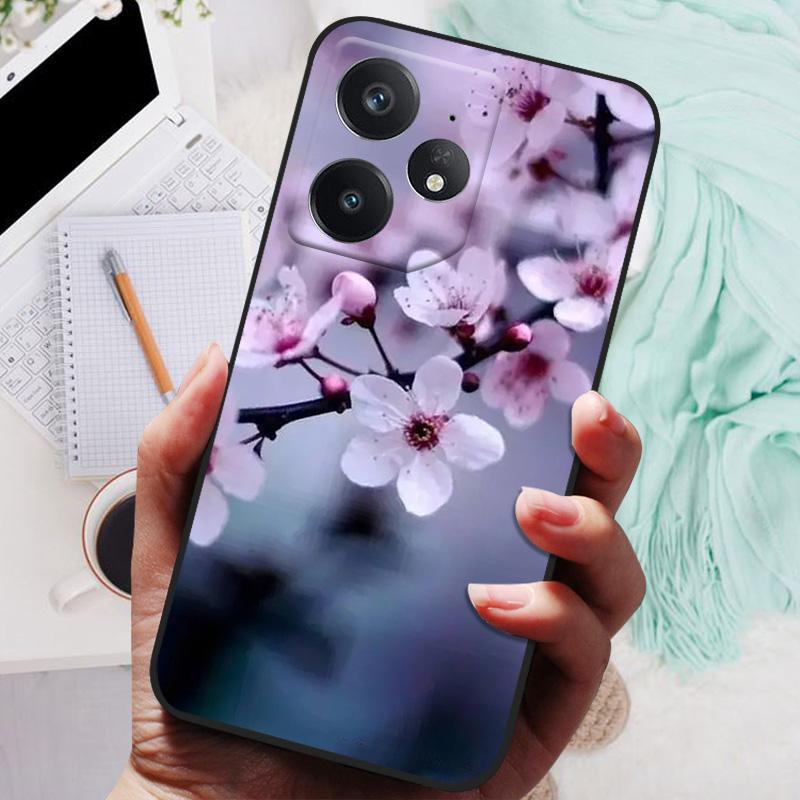 Pro Realme Neo7 Pouzdro Měkký Silikonový Kryt Černý Nárazník TPU Pro Realme Neo 7 Pouzdro Neo7 5G Funda Pouzdra na Telefon Matný Zadní Kryt