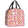 Coffee Welsh Corgi Dog Resuable Lunch Boxes Women Waterproof Cooler Thermal Food Insulated Lunch Bag Kids School Children