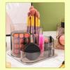 Multifunctional Desktop Cosmetic Storage Box Transparent Plastic Desk Cosmetics Organizer Large Size Stationery Sorting Box