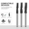 Door Keyhole Lengthened Slotting Milling Cutter Bottom Cutter Spiral Mortise Cutter Door Panel Daluo Electromechanical Woodworking Milling Cutter