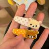 2 ks Kawaii Rilakkuma Ofina Boční klip Kreslený Roztomilý Vlnitý puntík Bb Vlasová sponka Sladká Všestranná Vlasová sponka Vlasová dekorace Narozeninový dárek
