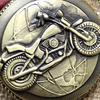 Motorrad Muster Taschenanhänger Herren Uhr Halskette Damen Geschenk