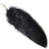 [Fosrion] Chic and Attractive Natural Fox Tail Charm - Multicolor Fashionable Accessory Attachment (Black)