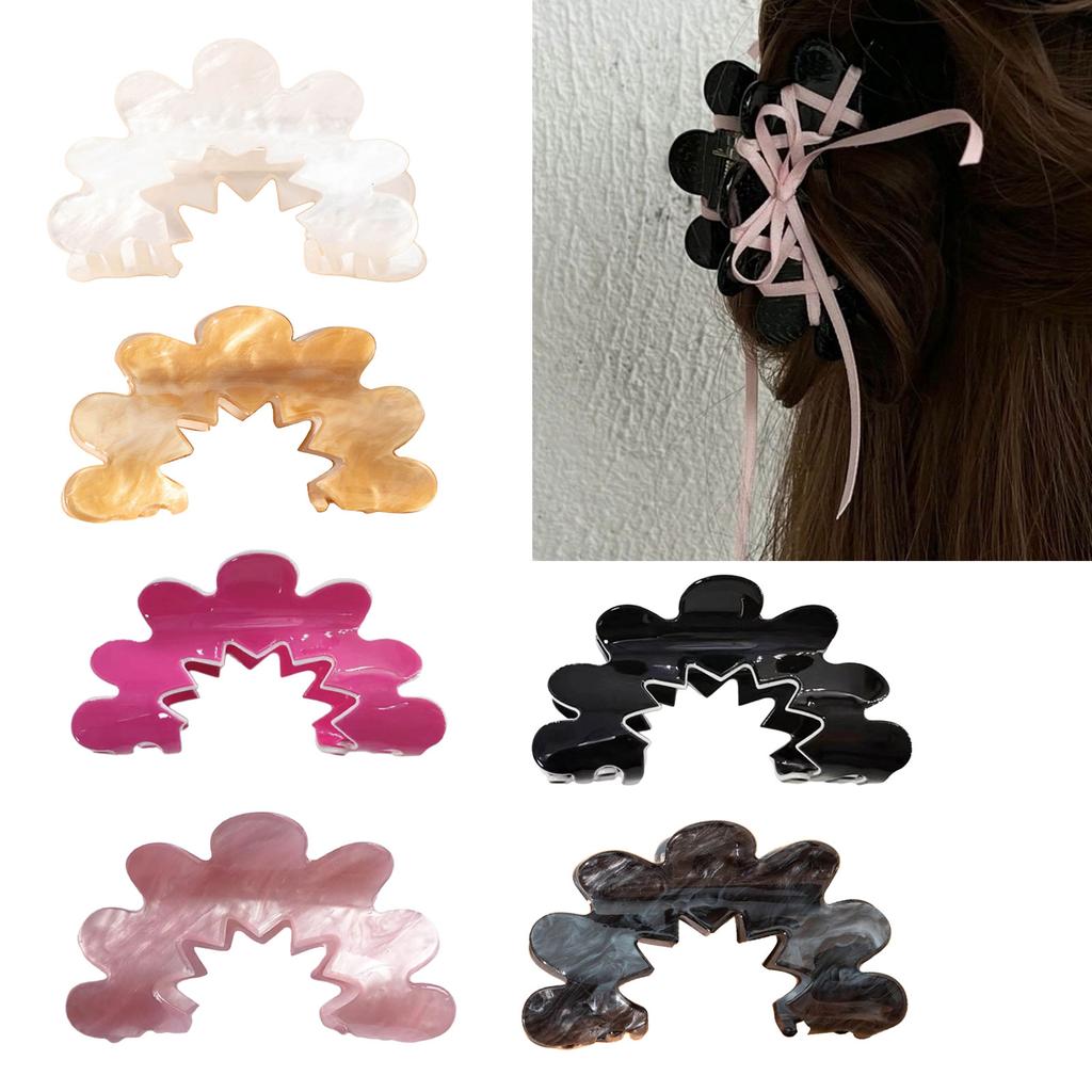 Mode Acryl Haarspange Große Blume Haarnadeln Haarspange Haarspangen Haaraccessoires Haargriff Pferdeschwanz Kopfschmuck