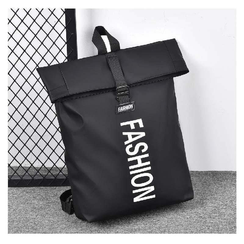Minimalist Letter Pattern Backpack For Students With Large Capacity And Ergonomic Straps