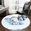 1PC Elephant Non-Slip Floor Round carpet, Office, family, bedroom, Large Area Rug Indoor Rugs,  Durable PolyesterH0318