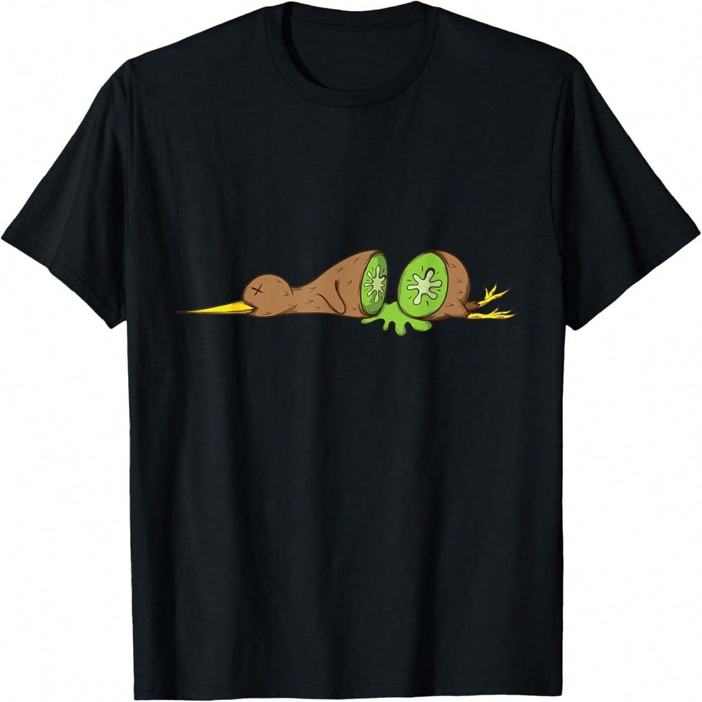T-shirt Uccello Kiwi Diviso Come Un Kiwi
