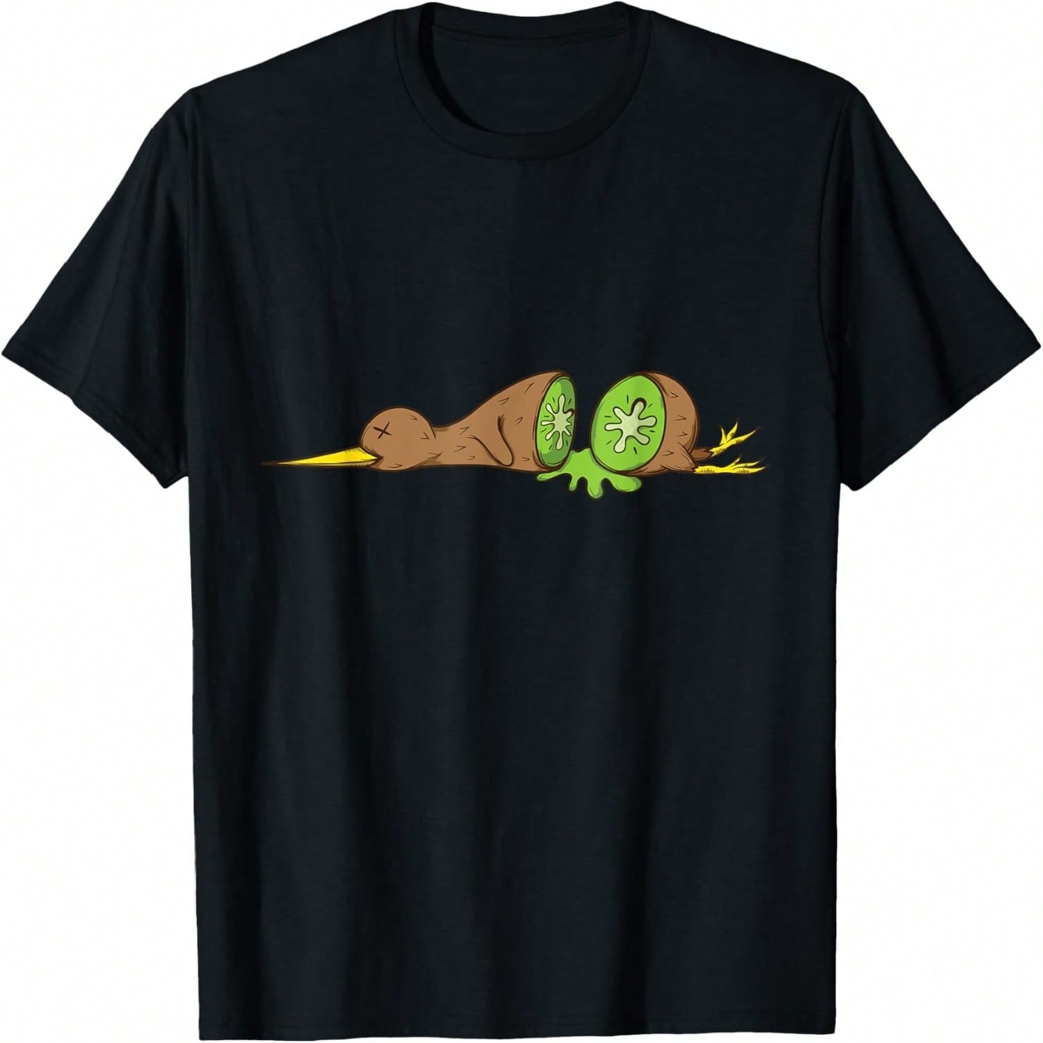 Kiwi Bird Is Divided Like A Kiwi Fruit T-Shirt S