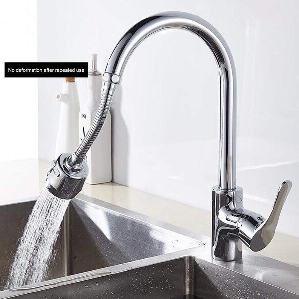 Kitchen Tap Extender Water Saving Faucet Bubbler Aerator Household Bathroom Extended Aerator Splash Proof Bathroom Accessories