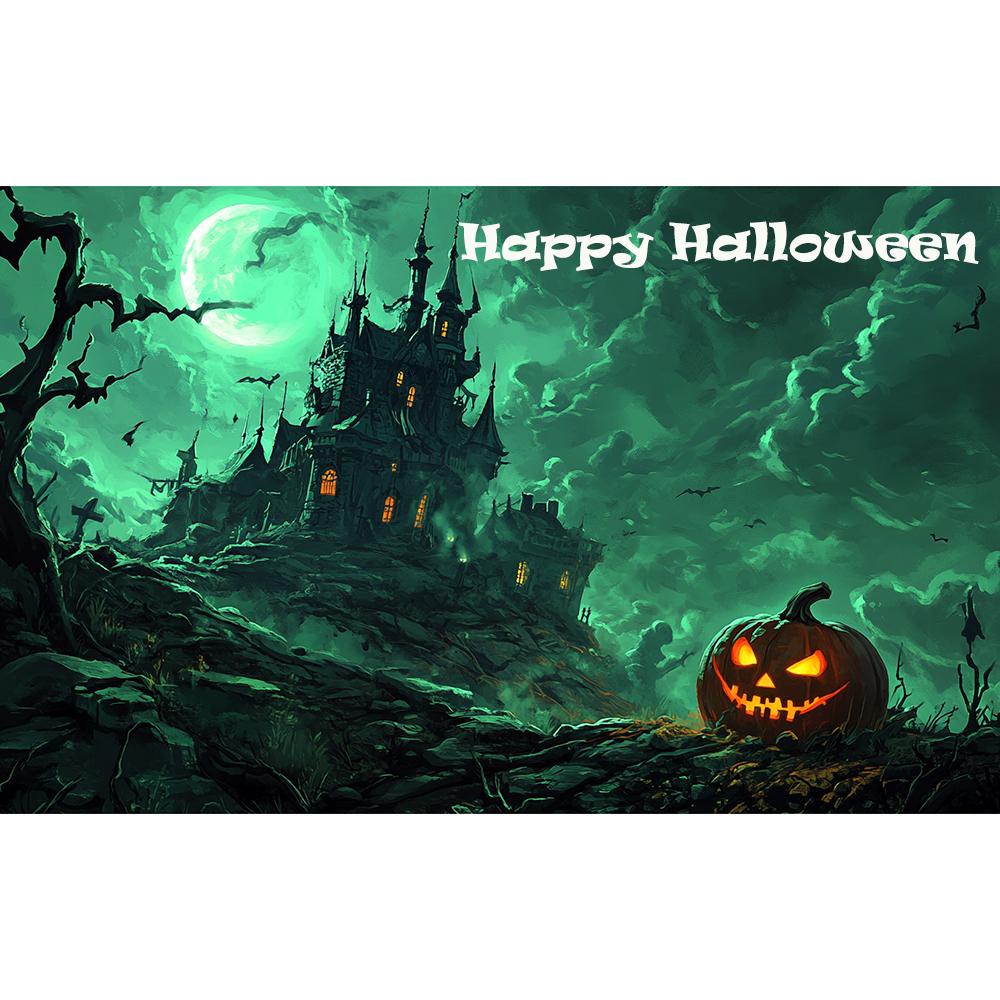 Halloween Decoration Backdrop Banner Party Outdoor Background Bat Pumpkin Horror Curtain Home Decor Photography Prop