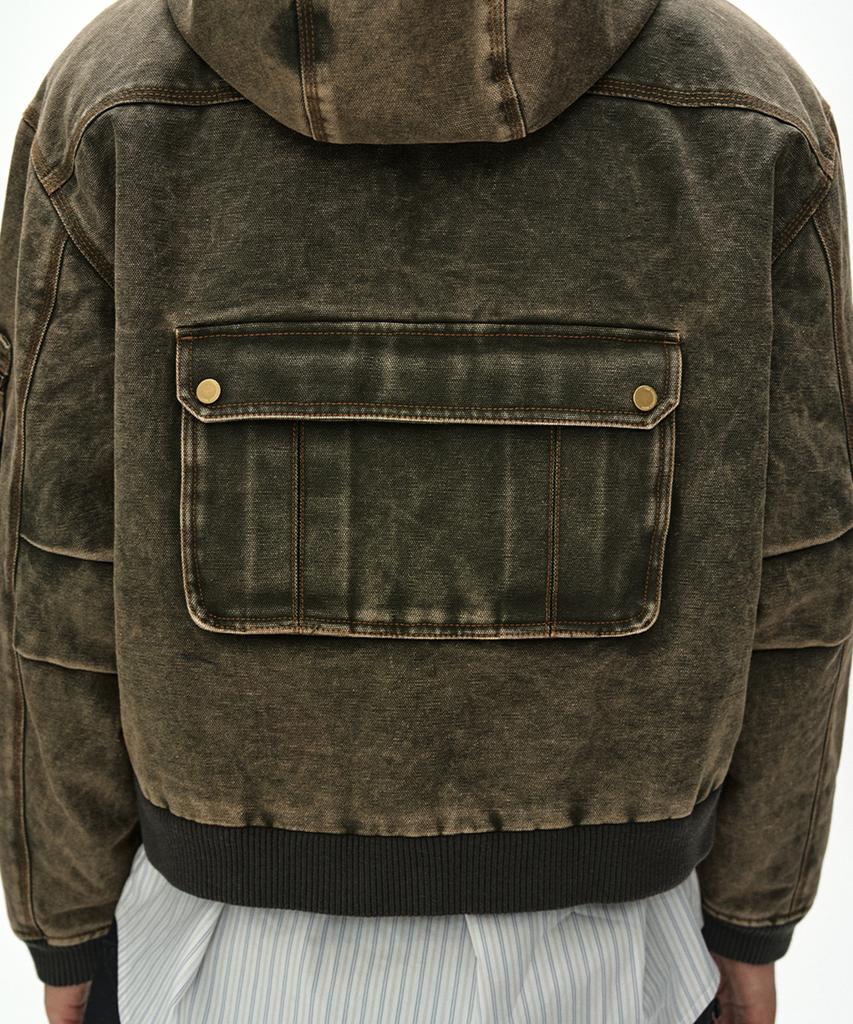 ADSB ANDERSSON BELL Milly Washed Hoodie Jacket (Khaki)