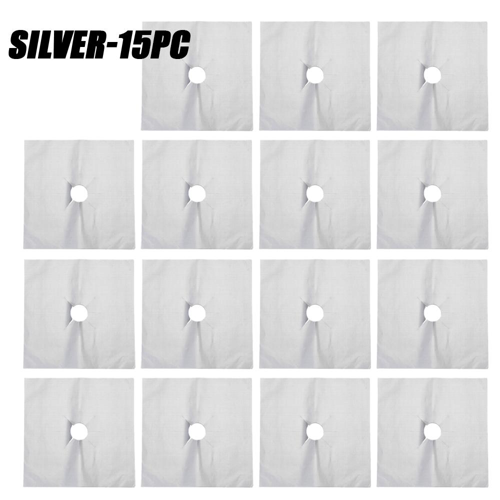 1-15PCS Gas Stove Protector Mat Reusable Washable High Temperature Resistant Oil Stain Proof Non-Toxic Easy Clean Kitchen Mat