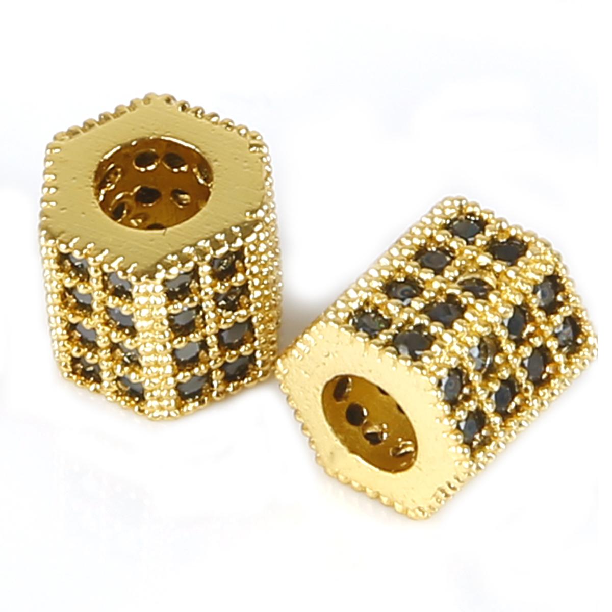 

2 шт., металлические геометрические свободные бусины, подвески для изготовления ювелирных изделий, аксессуары для браслетов