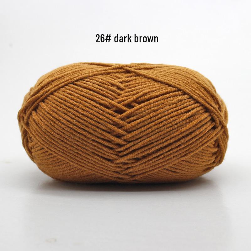 Medium Thick Handmade Cotton Baby Yarn for Knitting, Crochet, and DIY Projects