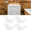 4 Set Bird Shape Ceramic Knobs DIY Door Drawer Cupboard Pull Handle Furniture AccessoriesWhite