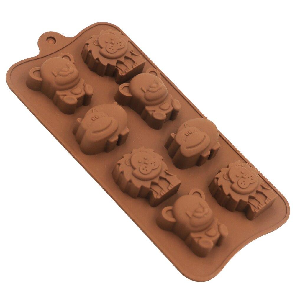 Silikon-Schokoladenform für Wildtiere, 21x10x1cm, zum Herstellen von Schokoladenbonbons, Gelee-Eiswürfeln, Originalangebote