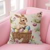 Cushion Cover Pillowcase Upholstery Sofa Throw Pillow Home Decor Pillowcas Easter Bunny Classic