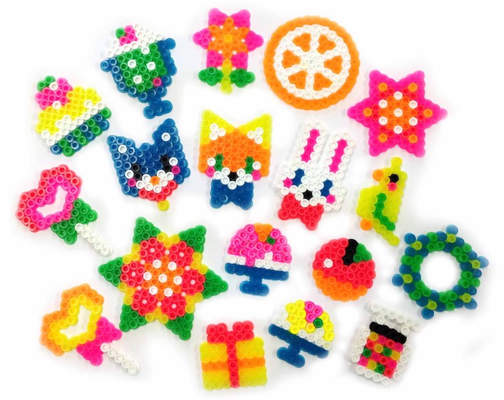Kawada Perler Beads Luminous Bead Charm Set
