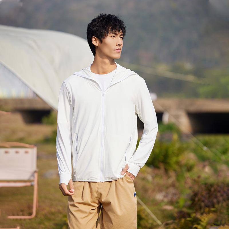 Ice silk sunscreen clothing Women's cloud original yarn Ice feeling UPF50 + sunscreen clothing UV protection removable brim skin clothing