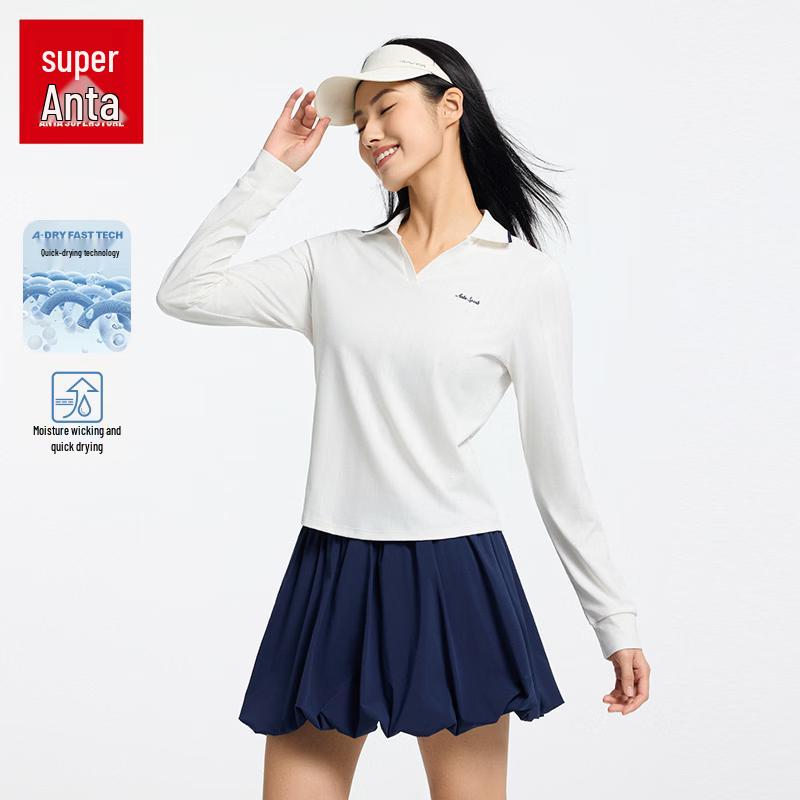 Anta Women s V-Neck Quick-Dry Long Sleeve T-Shirt XL