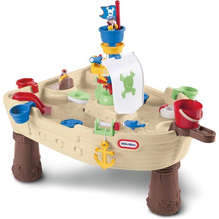 Spieltisch - Little Tikes Anchors Away - Piratenschiff - Wasserkanone - Mühle und Wasserspiele