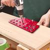 Shelf Pin Hinge Jig 2 in 1 All Metal Cabinet Hardware Tool Drill Guide with 1/4in 5mm Drilling Bits