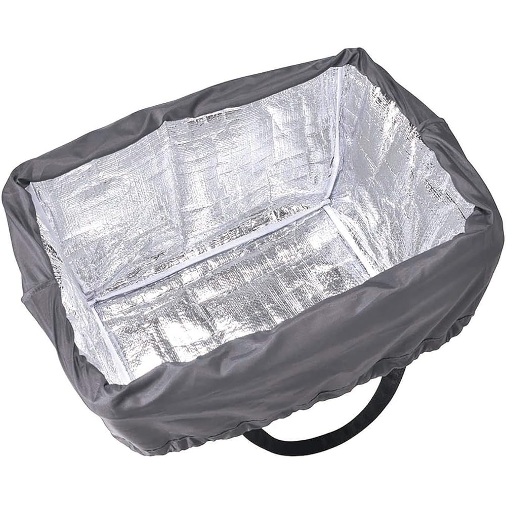 CARMATE Shopping Basket-Sized Heat and Cold Insulation Aluminum Sheet with Insulated Material, ISOFIX Compatible, Olive Green, DZ546