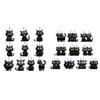 10/20Pcs Halloween Black Cat Hanging Decoration Indoor Outdoor Car Rearview Mirror 2D
