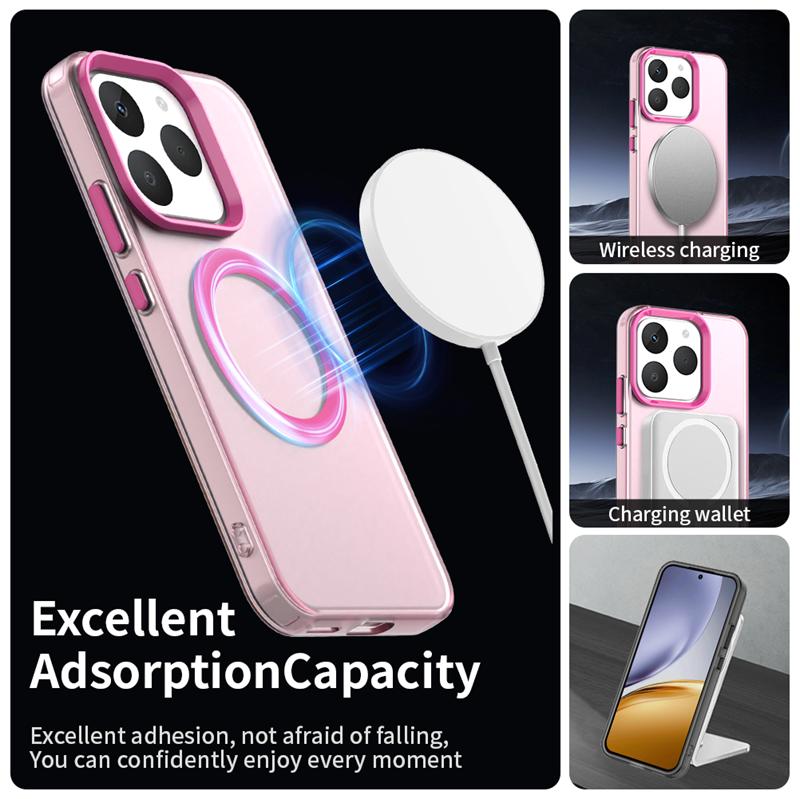 For Realme 15T Case Realme 15T 5G Cover Magnetic Matte Durable Bumper Shell Protective Back Phone Cases For Realme 15T Funda