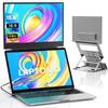 Laptomo Z1 Dual Monitor Zoll Mobiler Display IPS FHD 1080P Faltbarer Monitor für Tragbare Monitorerweiterung Leichtgewicht mit Kompatibel mit Zoll Einzel