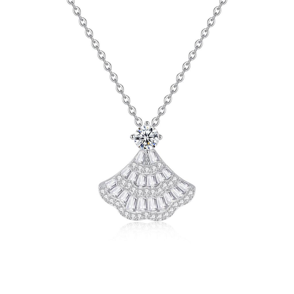 Fairy Shiny Zirconia Pendant Clavicle Necklace - High-End Valentine's Gift for Women