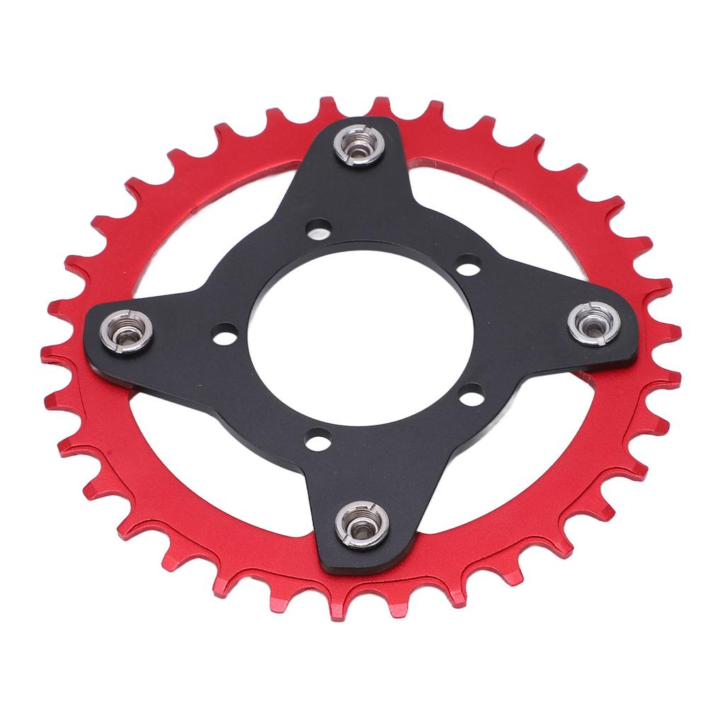 104BCD Kettenblattadapter 34Z Positiv Negativ Zahnplatte mit Umbaubasis-Set für Bafang Mittelmotor