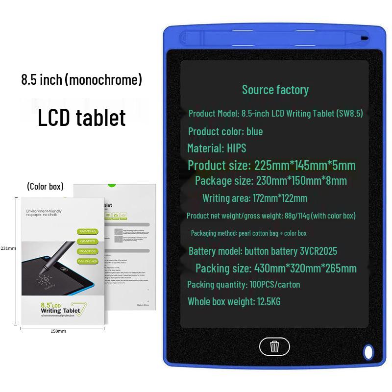 LCD Writing Tablet - 12"/10"/8.5"/4.4" Handwriting & Drawing Board for Kids